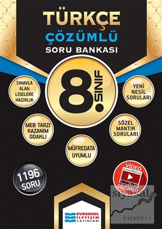 8. Sınıf Türkçe Çözümlü Soru Bankası Kolektif