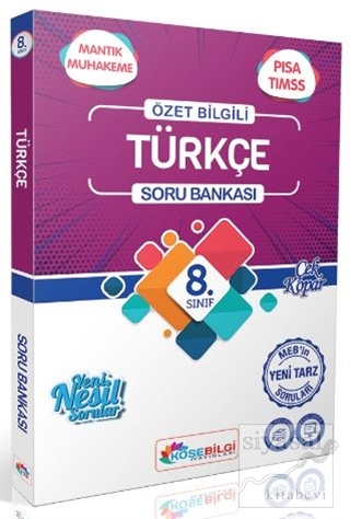 8. Sınıf Türkçe Özet Bilgili Soru Bankası Kolektif