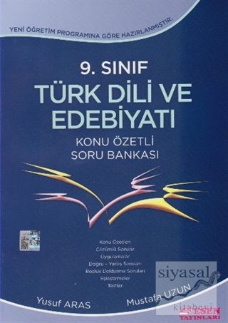 9. Sınıf Türk Dili ve Edebiyatı Konu Özetli Soru Bankası Yusuf Aras