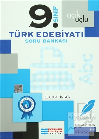 9. Sınıf Türk Edebiyatı Açık Uçlu Soru Bankası Burhan Cingöz