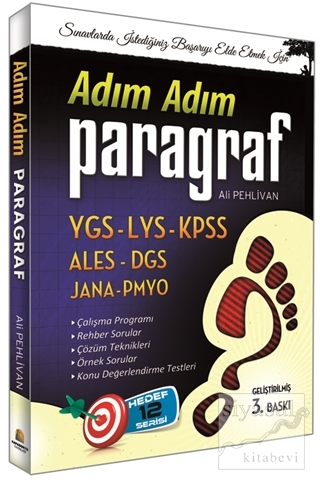 Adım Adım Paragraf YGS-LYS-KPSS-ALES-DGS-JANA-PMYO Ali Pehlivan
