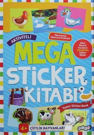 Aktiviteli Mega Sticker Kitabı - Çiftlik Hayvanları Kolektif