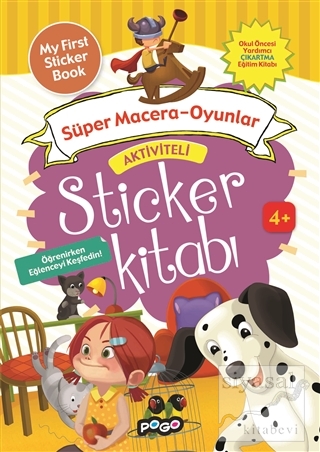 Aktiviteli Sticker Kitabı - Süper Macera - Oyunlar Kolektif