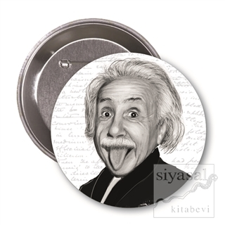 Albert Einstein (Karikatür) - Rozet
