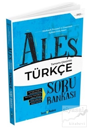 ALES Türkçe Tamamı Çözümlü Soru Bankası Kolektif