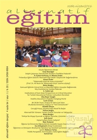Alternatif Eğitim Dergisi Sayı: 1 Ocak - Nisan 2016 Kolektif