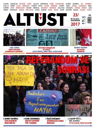 Altüst Dergisi Sayı: 23 / Nisan - Haziran 2017 Kolektif