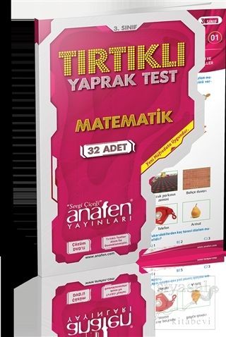 Anafen 2015 3. Sınıf Matematik Tırtıklı Yaprak Test