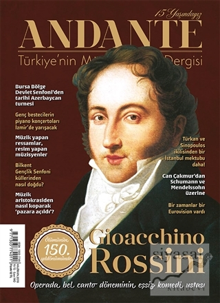 Andante Müzik Dergisi Sayı: 140 Yıl: 15 Haziran 2018 Kolektif