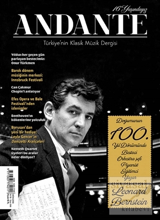 Andante Müzik Dergisi Sayı: 144 Yıl: 16 Ekim 2018 Kolektif