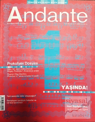 Andante Müzik Dergisi Sayı: 7 Ekim-Kasım 2003 Kolektif