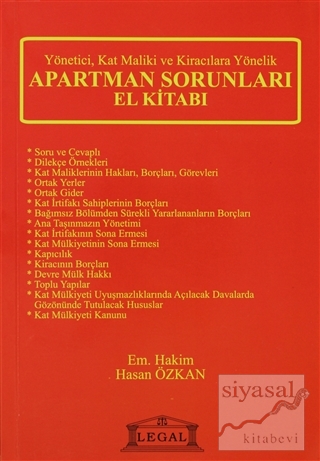 Apartman Sorunları El Kitabı Hasan Özkan