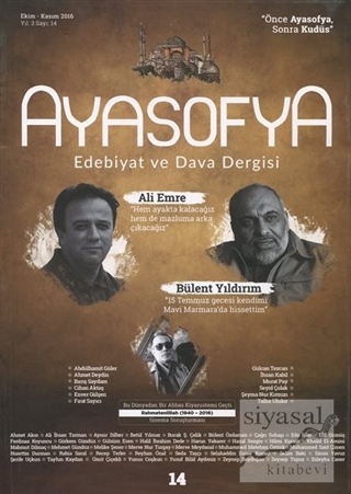 Ayasofya Dergisi Sayı: 14 Ekim-Kasım 2016 Kolektif