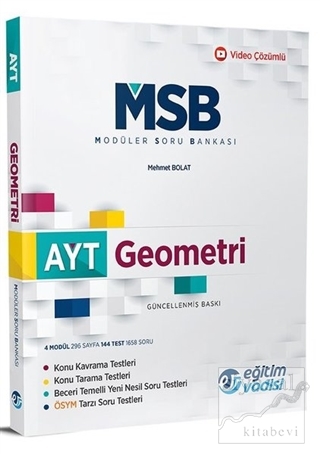 AYT Geometri MSB Modüler Soru Bankası Mehmet Bolat