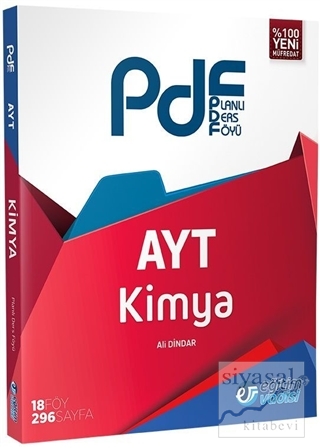 AYT Kimya PDF Planlı Ders Föyü Ali Dindar