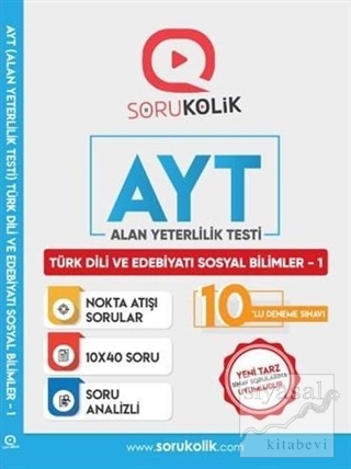 AYT Türk Dili ve Edebiyatı Sosyal Bilimler 10'lu Deneme Sınavı Kolekti
