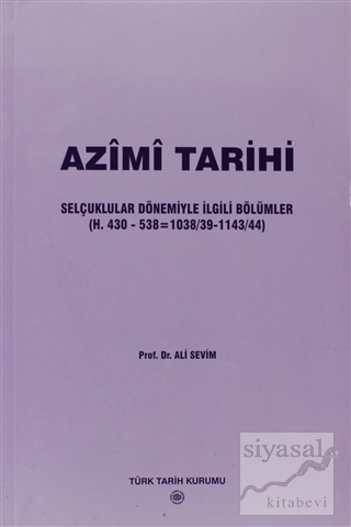 Azimi Tarihi Ali Sevim