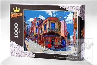 Balat Sokakları - İstanbul (1000 Parça) - Ahşap Puzzle Cadde Sokak Ser
