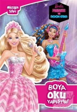 Barbie Prenses ve Rock Star - Müziğin Sihri Boya Oku Yapıştır Kolektif
