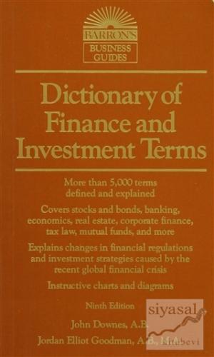 Barron's Dictionary Of Finance And İnvestment Terms