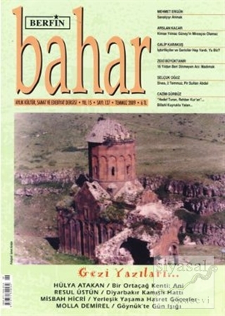Berfin Bahar Aylık Kültür, Sanat ve Edebiyat Dergisi Sayı : 137 Kolekt