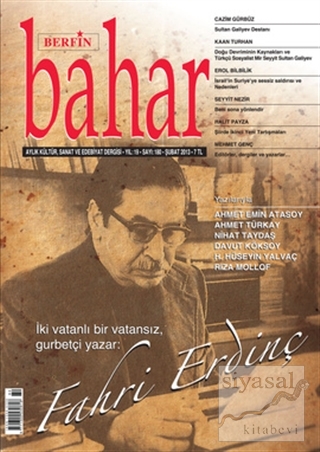 Berfin Bahar Aylık Kültür, Sanat ve Edebiyat Dergisi Sayı : 180 Kolekt