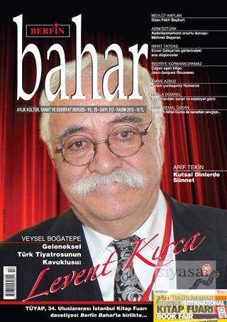 Berfin Bahar Aylık Kültür, Sanat ve Edebiyat Dergisi Sayı : 213 Kasım 