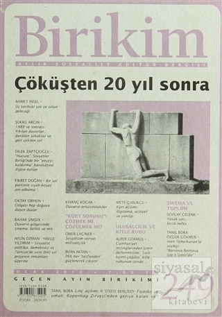 Birikim Aylık Edebiyat Kültür Dergisi Sayı: 249 Kolektif