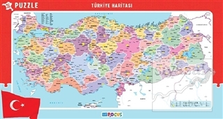 Blue Focus Türkiye Haritası (Büyük Boy) – Puzzle