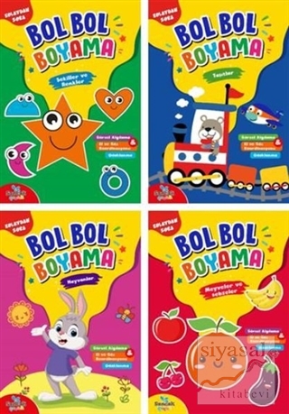 Bol Bol Boyama Seti - 4 Kitap Takım Kolektif
