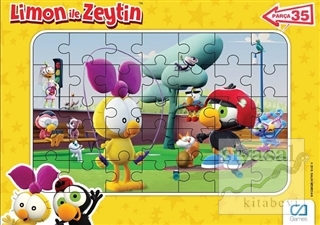 CA Games Limon ile Zeytin - Frame Puzzle 2 - Sarı (35 Parça)