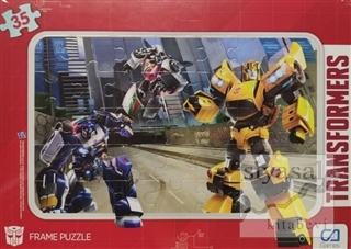 CA Games Transformers - Frame Puzzle 1 - Yeşil (35 Parça)