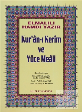 Cami Boy Kur'an-ı Kerim ve Yüce Meali (Hafız Osman Hattı) Elmalılı Muh
