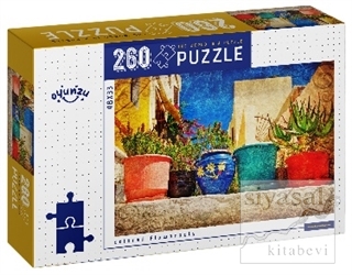 Colored Flowerspots 260 Parça Puzzle