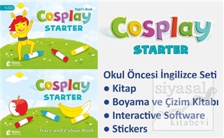 Cosplay Starter Okul Öncesi İngilizce Eğitim Seti (Kitap + Boyama ve Ç