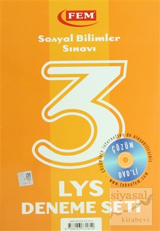 Çözüm Dvd'li 3 LYS Deneme Seti Sosyal Bilimleri Sınavı Kolektif