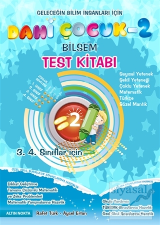 Dahi Çocuk - 2 Bilsem / Test Kitabı (3. 4. Sınıflar İçin) Rafet Türk