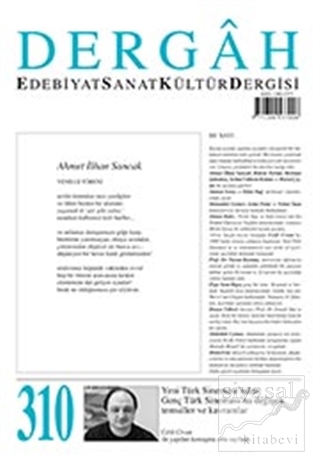Dergah Edebiyat Kültür Sanat Dergisi Sayı: 310 Aralık 2015 Kolektif