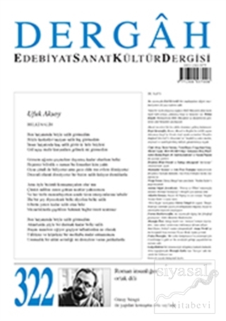 Dergah Edebiyat Kültür Sanat Dergisi Sayı: 322 Aralık 2016 Kolektif