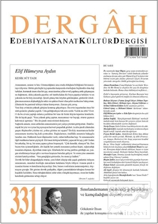 Dergah Edebiyat Kültür Sanat Dergisi Sayı: 331 Eylül 2017 Kolektif