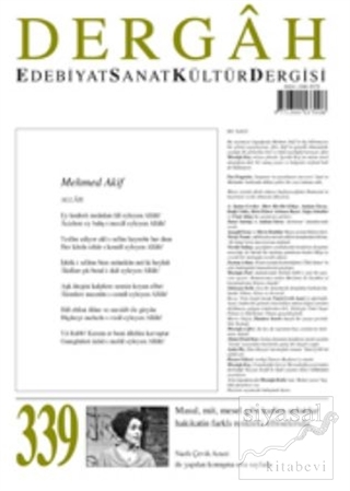 Dergah Edebiyat Kültür Sanat Dergisi Sayı: 339 Mayıs 2018 Kolektif