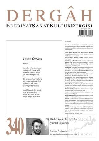 Dergah Edebiyat Kültür Sanat Dergisi Sayı: 340 Haziran 2018 Kolektif