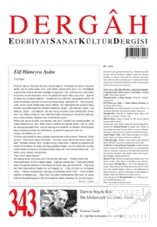 Dergah Edebiyat Kültür Sanat Dergisi Sayı: 343 Eylül 2018 Kolektif