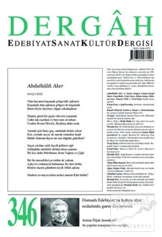 Dergah Edebiyat Sanat Kültür Dergisi Sayı: 346 Aralık 2018 Kolektif