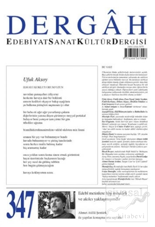 Dergah Edebiyat Sanat Kültür Dergisi Sayı: 347 Ocak 2019 Kolektif