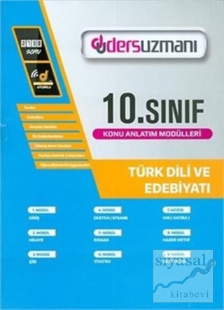 Ders Uzmanı 10. Sınıf Türk Dili ve Edebiyatı Konu Anlatım Modülleri Ko