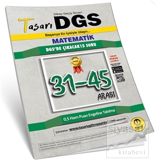 DGS Matematik 31 45 Arası Garanti Soru Kitapçığı Cem Öztürk