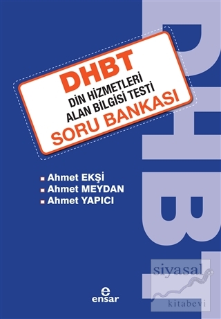 DHBT Din Hizmetleri Alan Bilgisi Testi Soru Bankası Ahmet Ekşi