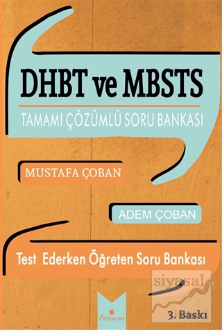 DHBT ve MBSTS Tamamı Çözümlü Soru Bankası Mustafa Çoban