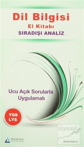 Dil Bilgisi El Kitabı Sıradışı Analiz YGS - LYS Sinan Kangal